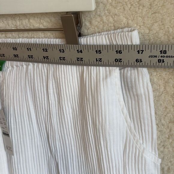 J Crew Relaxed beach pant in airy gauze Women’s Large White‎ - Picture 5 of 9